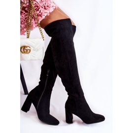 FJ1 Bottes Kastia noires en daim classiques le noir 6