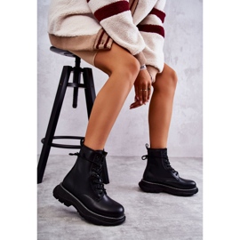 FD1 Bottes en cuir à la mode Black Casso le noir 5