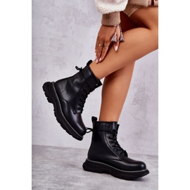 FD1 Bottes en cuir à la mode Black Casso le noir 3