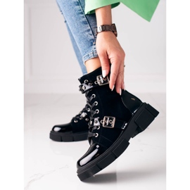 Sacs femme Shelovet noirs avec boucles décoratives 1