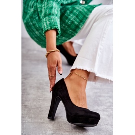 WS1 Escarpins Classiques En Daim Sur Le Talon Noir Soro le noir 5