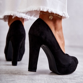 WS1 Escarpins Classiques En Daim Sur Le Talon Noir Soro le noir 3