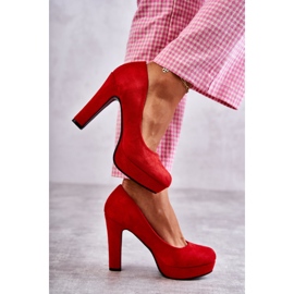 WS1 Escarpins Classiques En Daim Sur Talons Red Soro rouge 6