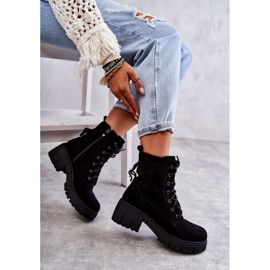 PG1 Bottes Chaudes En Daim Pour Femme Avec Fermeture Éclair Noir Emilien le noir 6