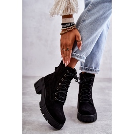 PG1 Bottes Chaudes En Daim Pour Femme Avec Fermeture Éclair Noir Emilien 1