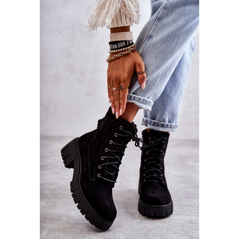 PG1 Bottes Chaudes En Daim Pour Femme Avec Fermeture Éclair Noir Emilien le noir 1