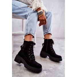 PG1 Bottes Chaudes En Daim Pour Femme Avec Fermeture Éclair Noir Emilien le noir 7