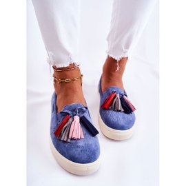 PS1 Baskets Femme Slip-On Bleu Venira 5