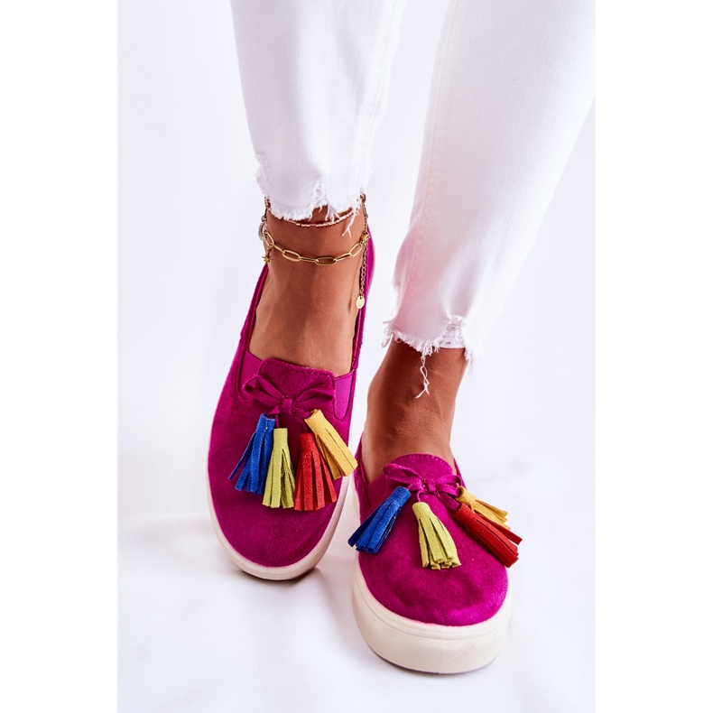 PS1 Baskets Femme Slip-On Fuchsia Venira rose 2