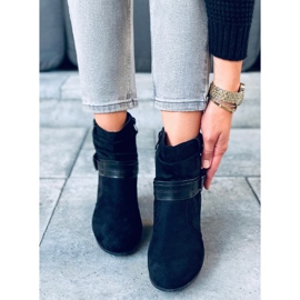 Bottines à talons en daim Terr Black le noir 4