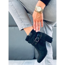 Bottines à talons en daim Terr Black le noir 5
