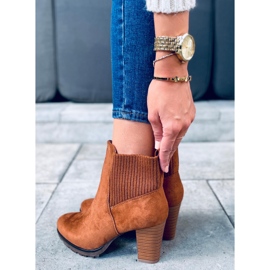 Bottines à talon femme Rosst Camel brun 3