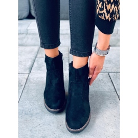 Boots sur talon caoutchouc Retta Noir le noir 3