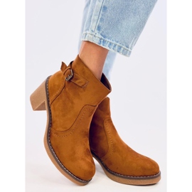 Boots sur talon caoutchouc Retta Camel brun 3