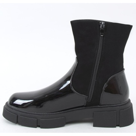 Bottines Unni Noir laquées le noir 2