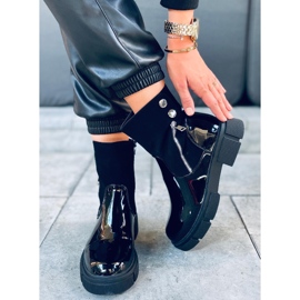 Bottines Unni Noir laquées le noir 7