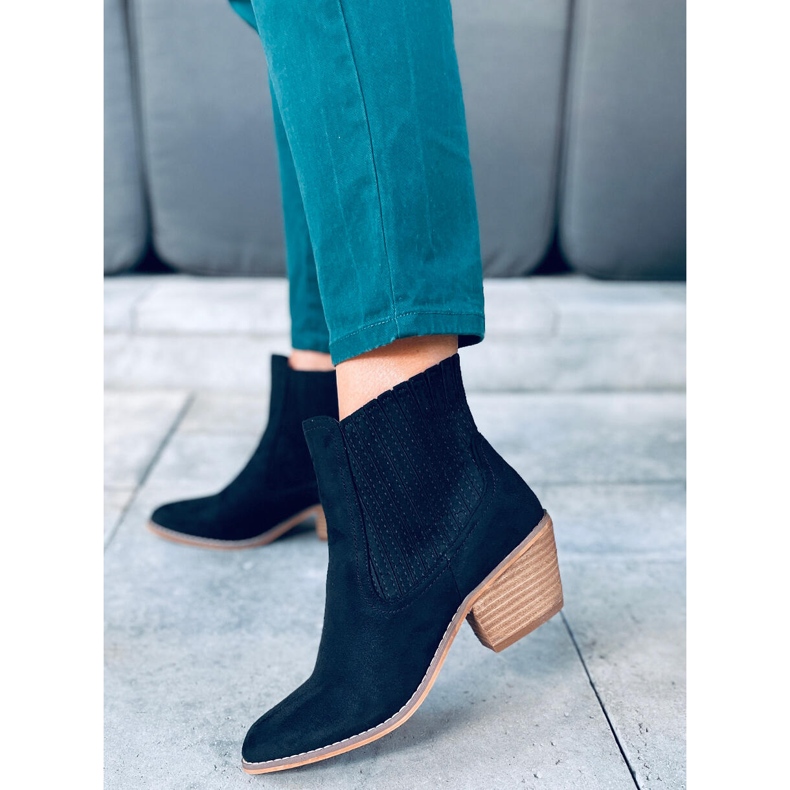 Bottes de cowboy Korsa noires 1