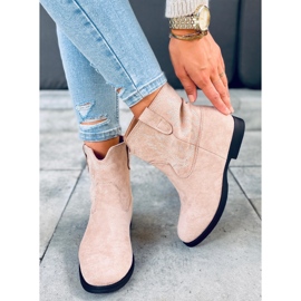 Boots sur un coin caché Astrid Beige 5