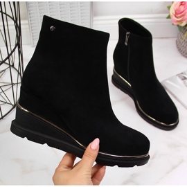 Bottes compensées chaudes pour femme Noir Filippo le noir 2