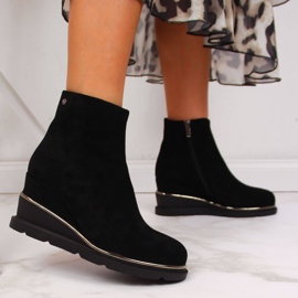 Bottes compensées chaudes pour femme Noir Filippo le noir 4