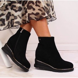 Bottes compensées chaudes pour femme Noir Filippo 1