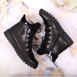 Bottes en cuir isolées pour femmes Noir Dolce Pietro le noir 4