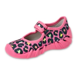 Befado chaussons enfants speedy 109P256 rose noir 1