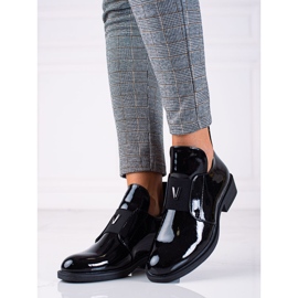 Bottines femme Vinceza en cuir verni noir 2