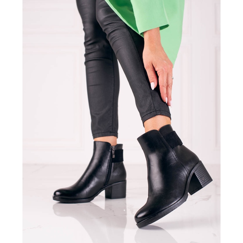 W. Potocki Bottes classiques pour femmes noires de Potocki le noir 1