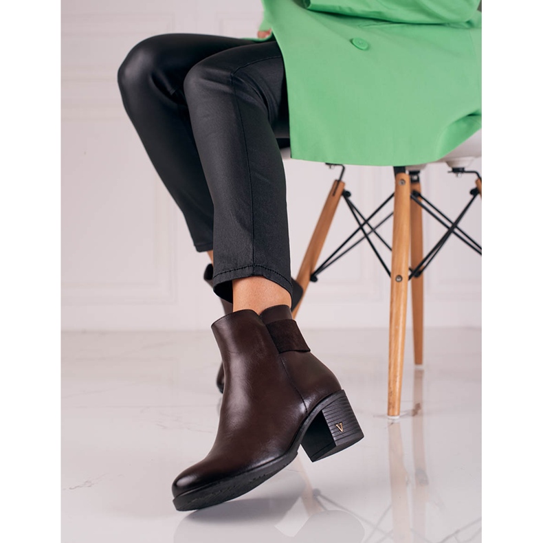 W. Potocki Bottes pour femmes marron classiques de Potocki brun 2