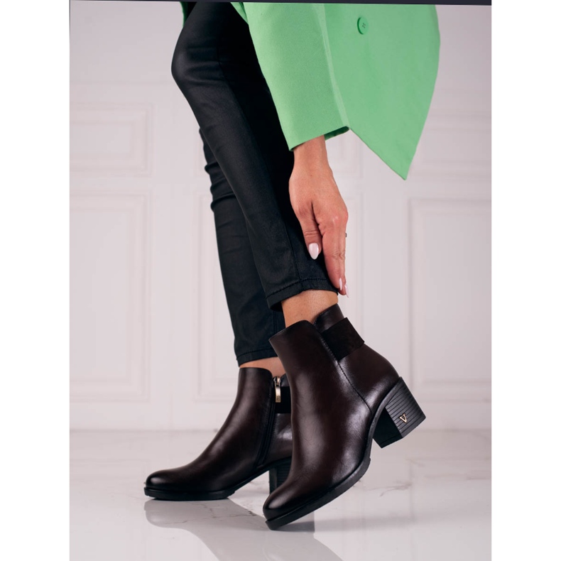 W. Potocki Bottes pour femmes marron classiques de Potocki brun 1