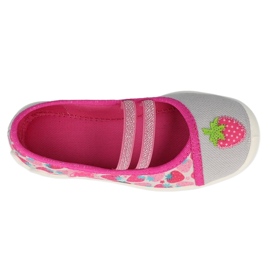 Befado chaussons enfant avec fraises 116X305 rose 1