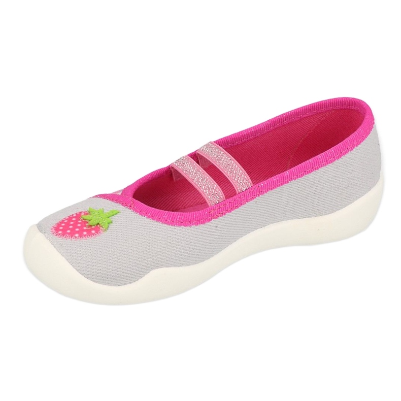 Befado chaussons enfant avec fraises 116X305 rose 2