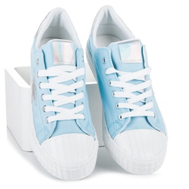 Baskets hologramme bleu 4