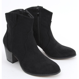 Bottes de cowboy à talons hauts Seed Black noir 1