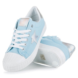 Baskets hologramme bleu 6