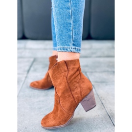 Bottes de cowboy à talons hauts de Seed Camel brun 2