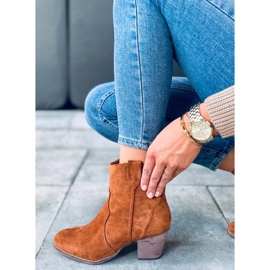 Bottes de cowboy à talons hauts de Seed Camel brun 4