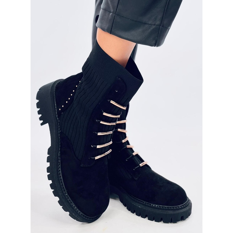 Travailleurs avec tige de chaussette Rio Black noir 1
