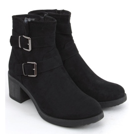 Bottines à talons larges Teoo Noir le noir 3