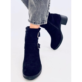 Bottines à talons larges Teoo Noir le noir 1
