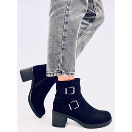 Bottines à talons larges Teoo Noir le noir 2