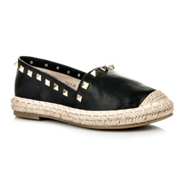 Espadrilles à clous le noir 2