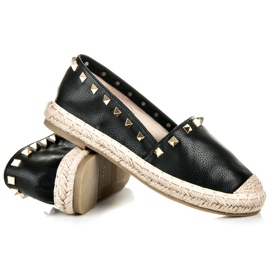 Espadrilles à clous le noir 4