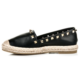 Espadrilles à clous le noir 3
