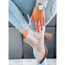 Bottines à talons larges Fill Grey gris 4