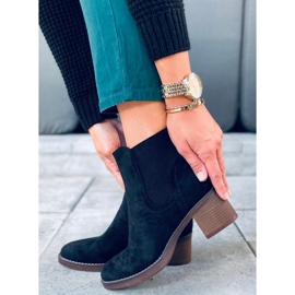 Bottes noires à talons larges Fill le noir 2