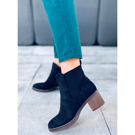 Bottes noires à talons larges Fill 1