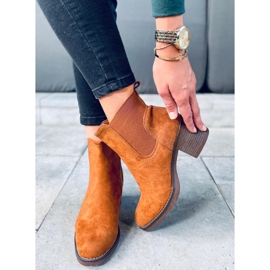 Bottines à talons larges Fill Camel brun 5
