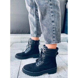 Gaba Bottes de travail pour femmes noires le noir 2